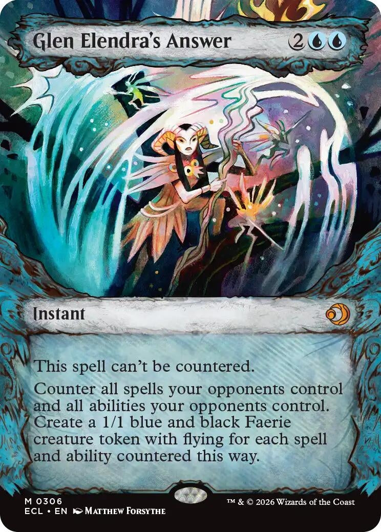 Image for Glen Elendra's Answer (Showcase) (306) (ECL) - Magic: The Gathering