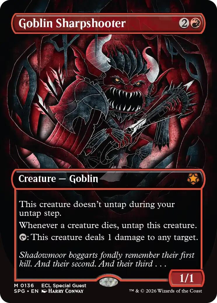 Image for Goblin Sharpshooter (Borderless) (136) (SPG) - Magic: The Gathering