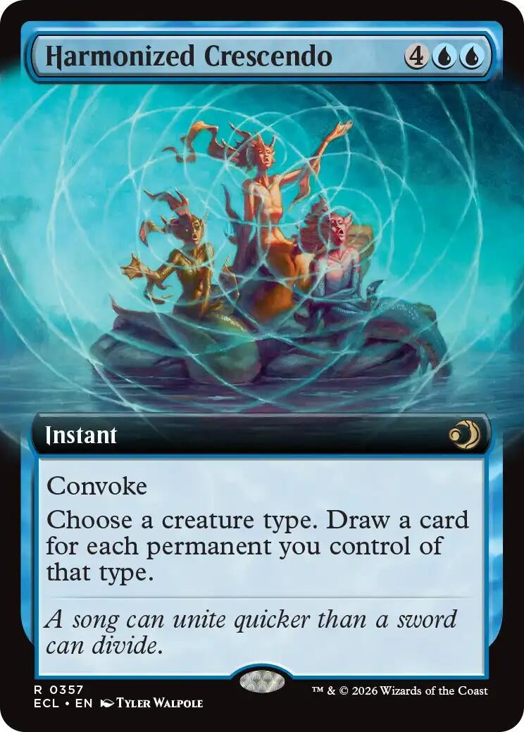 Image for Harmonized Crescendo (Extended Art) (357) (ECL) - Magic: The Gathering