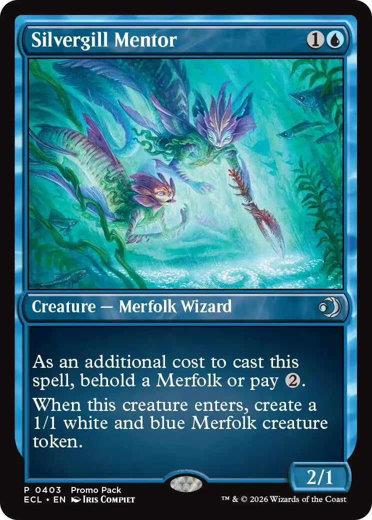 Image for Silvergill Mentor (403) (PPECL) - Magic: The Gathering