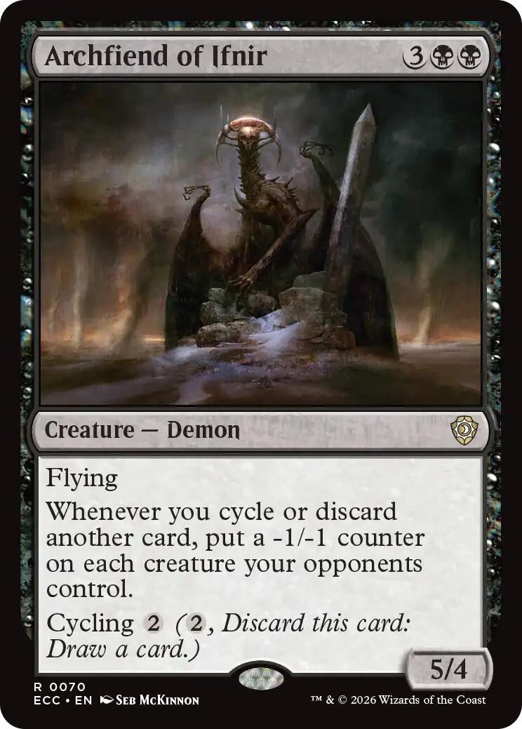 Image for Archfiend of Ifnir (70) (ECC) - Magic: The Gathering
