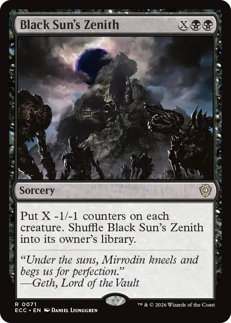 Image for Black Sun's Zenith (71) (ECC) - Magic: The Gathering
