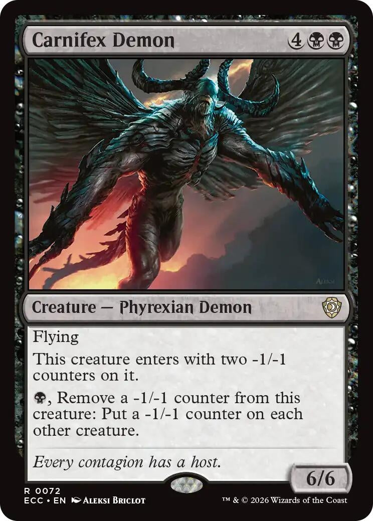 Image for Carnifex Demon (72) (ECC) - Magic: The Gathering