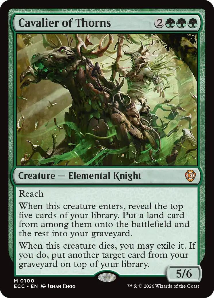 Image for Cavalier of Thorns (100) (ECC) - Magic: The Gathering