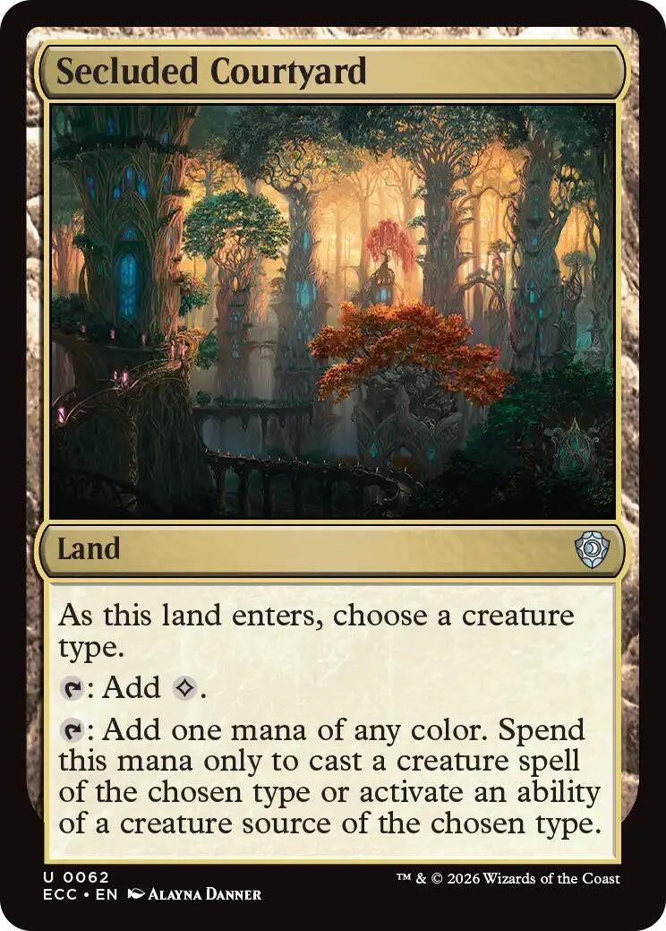 Image for Secluded Courtyard (62) (ECC) - Magic: The Gathering