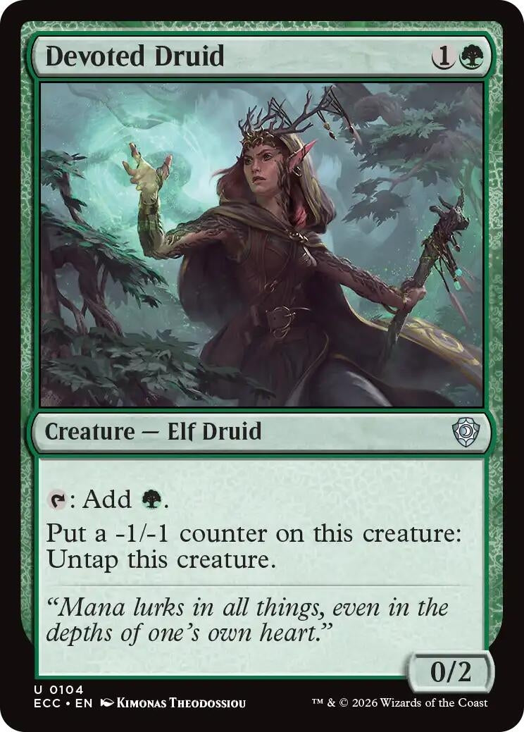 Image for Devoted Druid (104) (ECC) - Magic: The Gathering