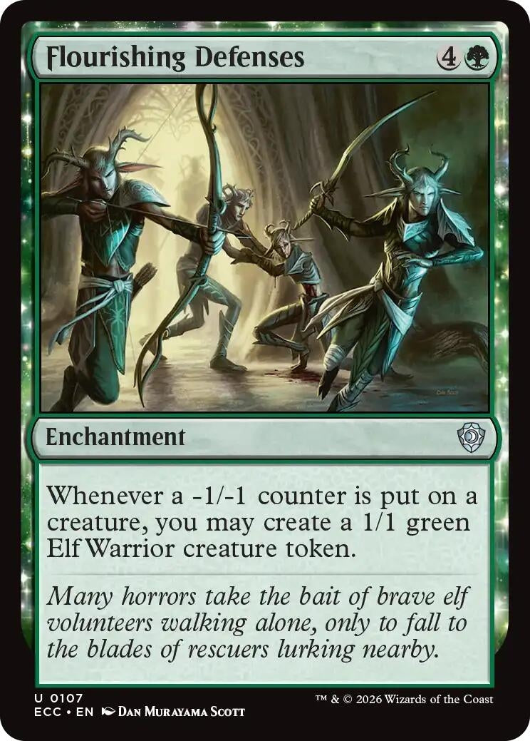 Image for Flourishing Defenses (107) (ECC) - Magic: The Gathering