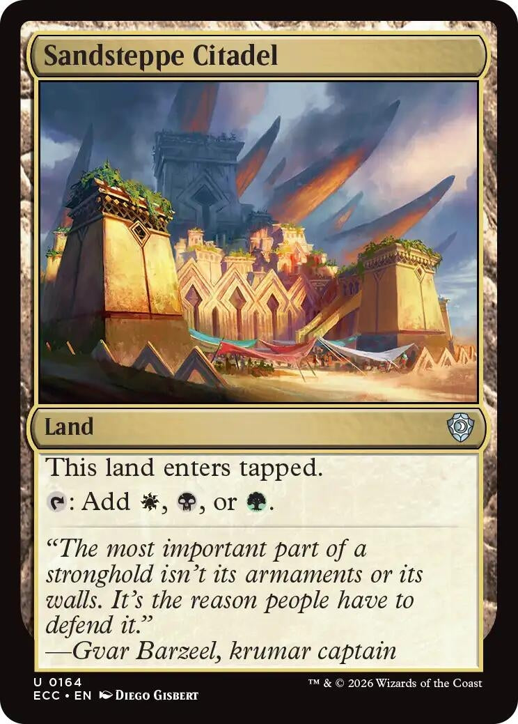 Image for Sandsteppe Citadel (164) (ECC) - Magic: The Gathering
