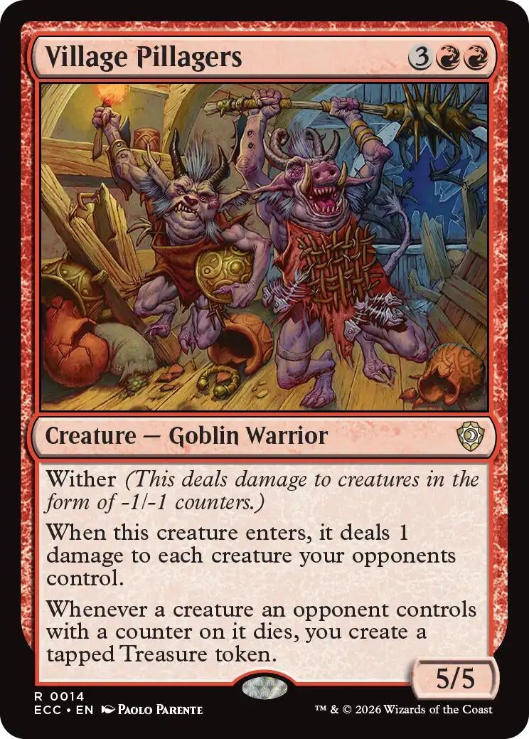 Image for Village Pillagers (14) (ECC) - Magic: The Gathering