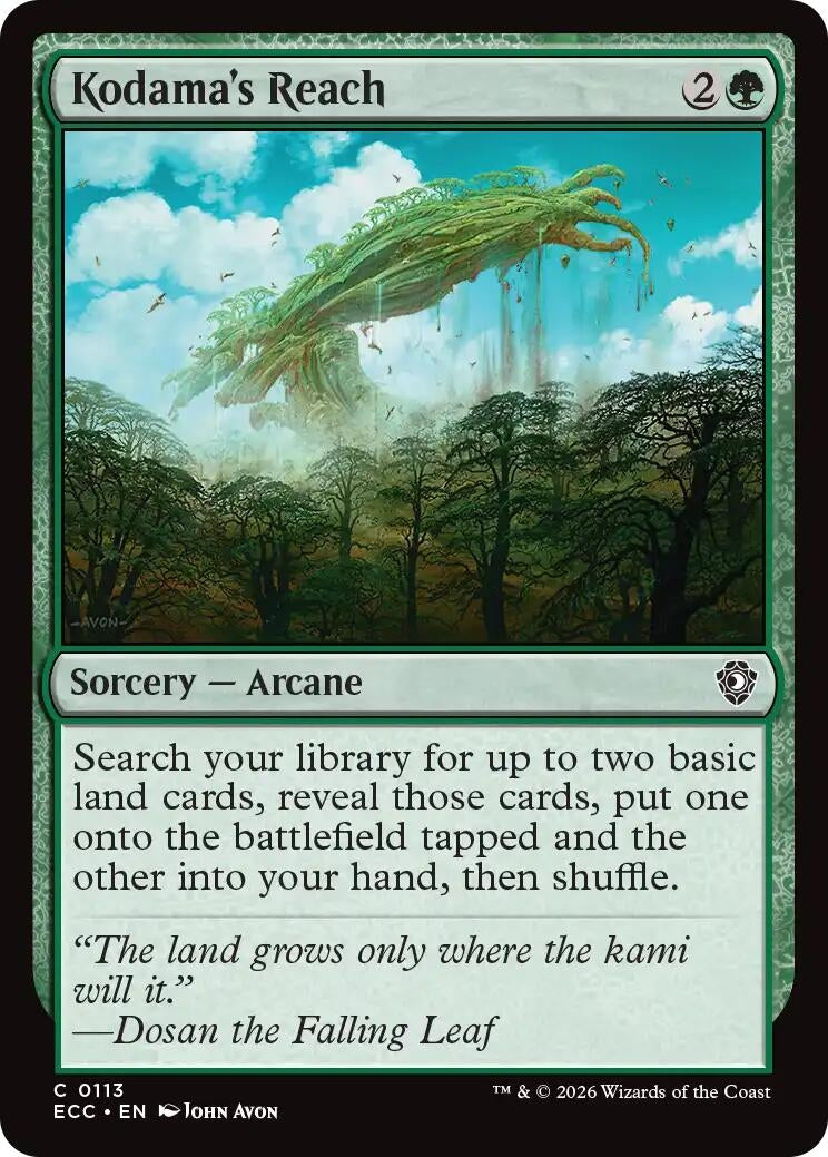 Image for Kodama's Reach (113) (ECC) - Magic: The Gathering