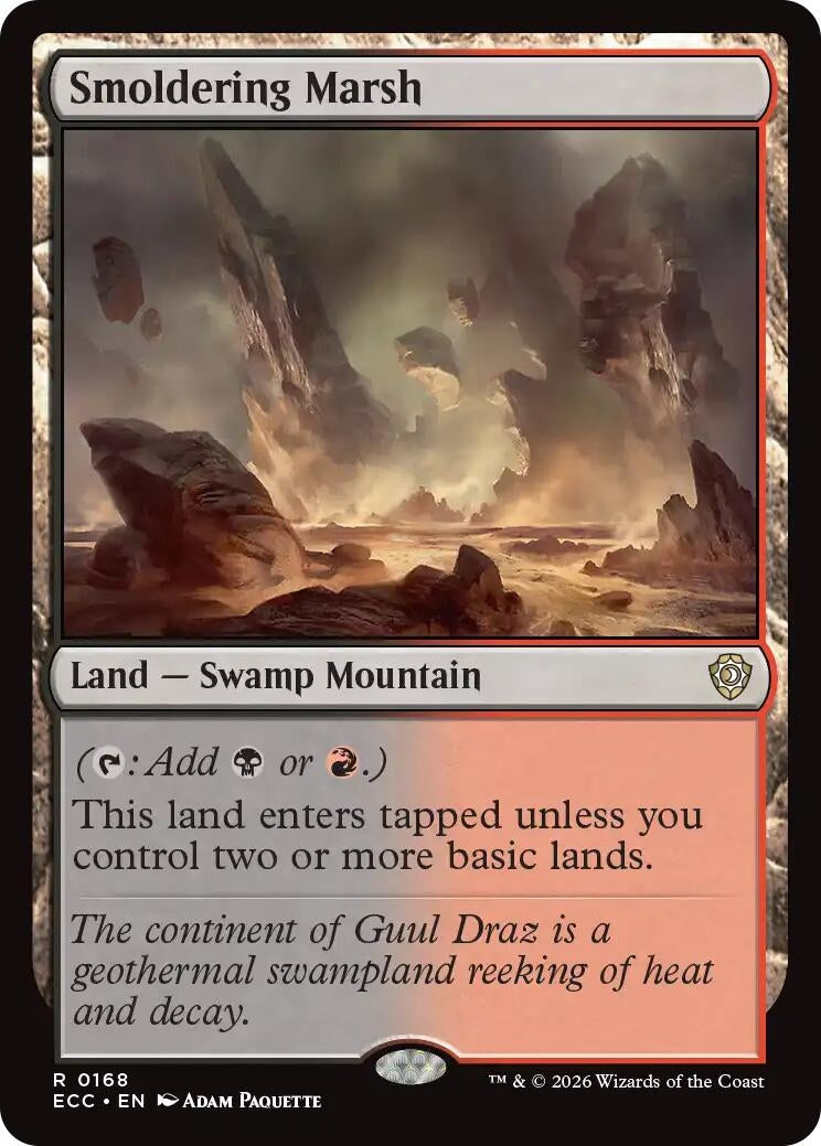 Image for Smoldering Marsh (168) (ECC) - Magic: The Gathering