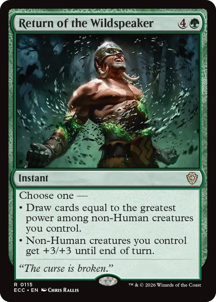 Image for Return of the Wildspeaker (115) (ECC) - Magic: The Gathering