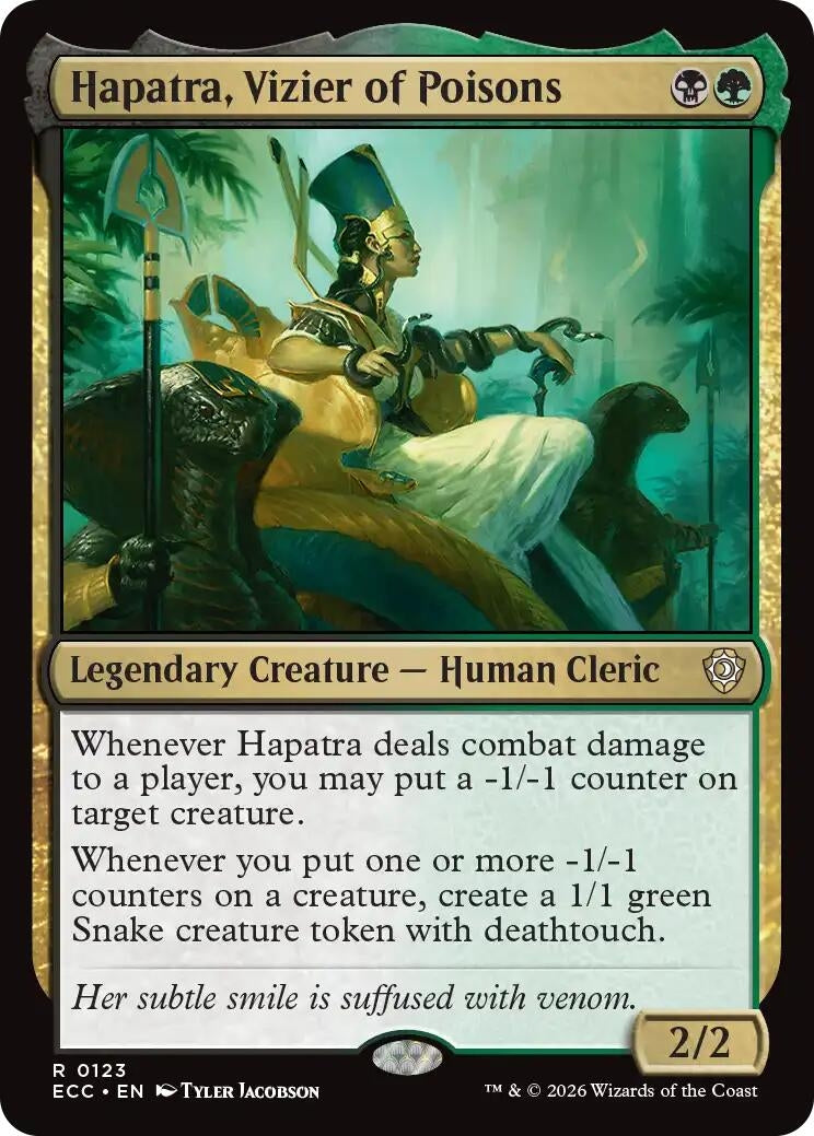 Image for Hapatra, Vizier of Poisons (123) (ECC) - Magic: The Gathering