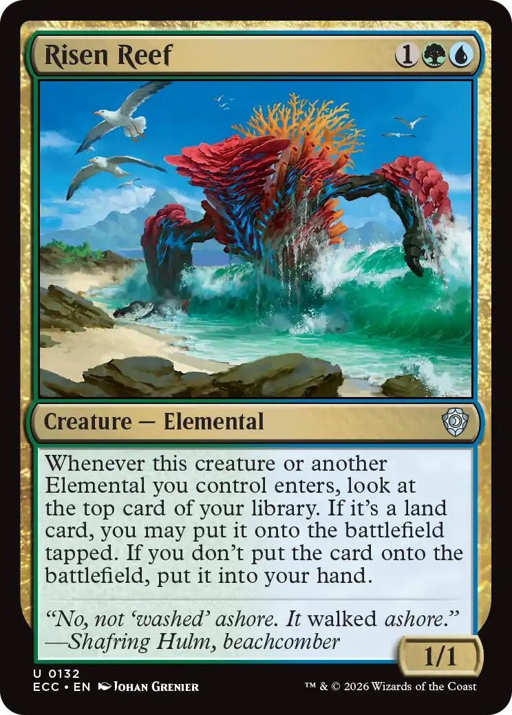 Image for Risen Reef (132) (ECC) - Magic: The Gathering