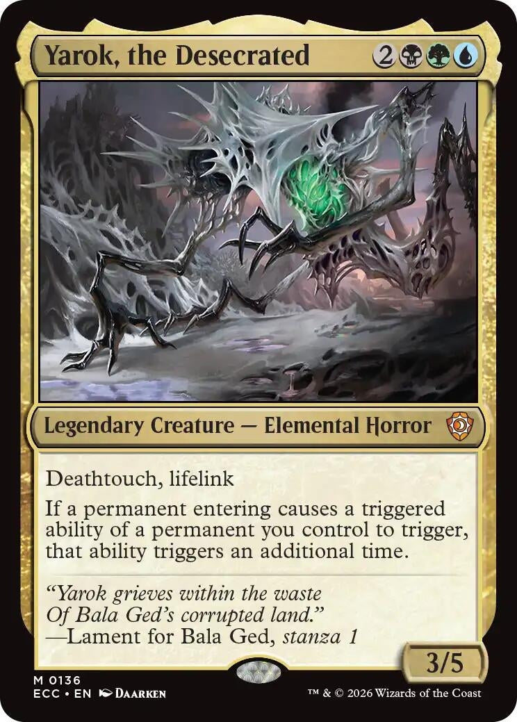 Image for Yarok, the Desecrated (136) (ECC) - Magic: The Gathering
