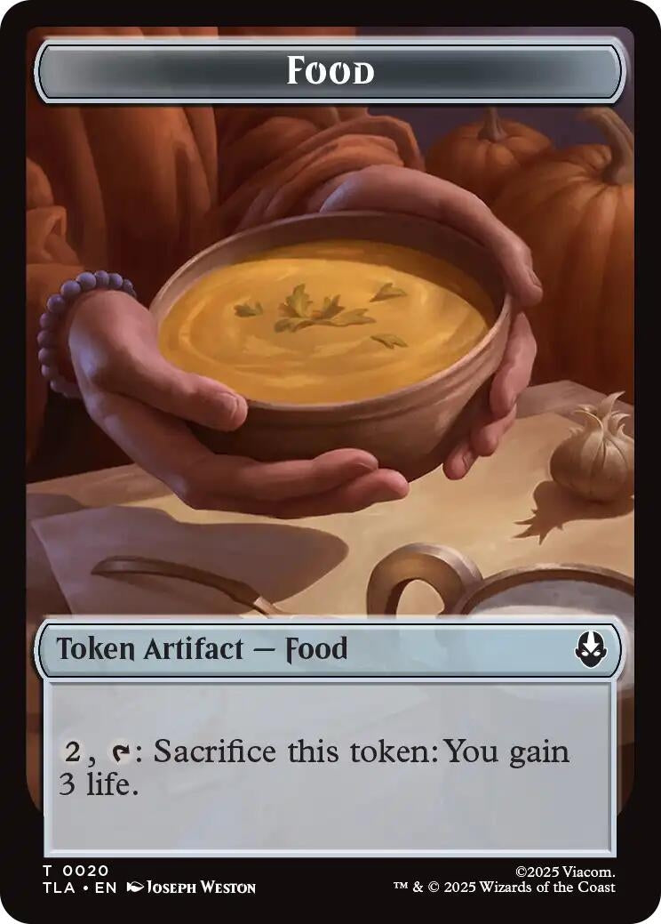 Image for Food (0020) // Ally (0007) Double-Sided Token (20 // 7) (TLA) - Magic: The Gathering