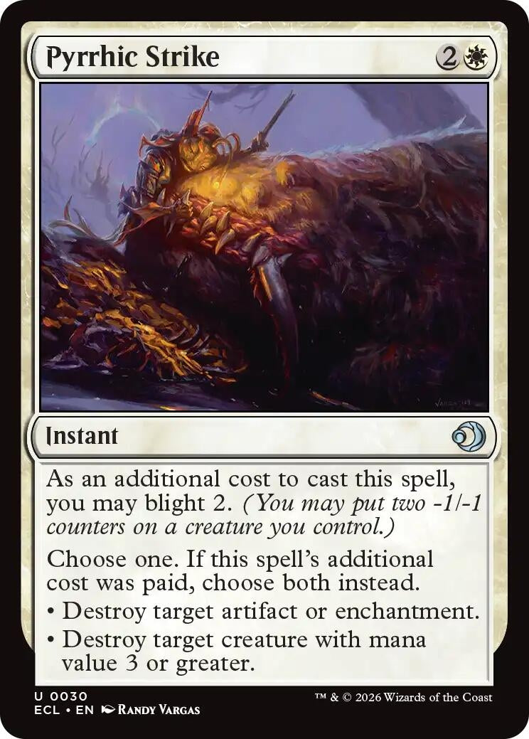 Image for Pyrrhic Strike (30) (ECL) - Magic: The Gathering