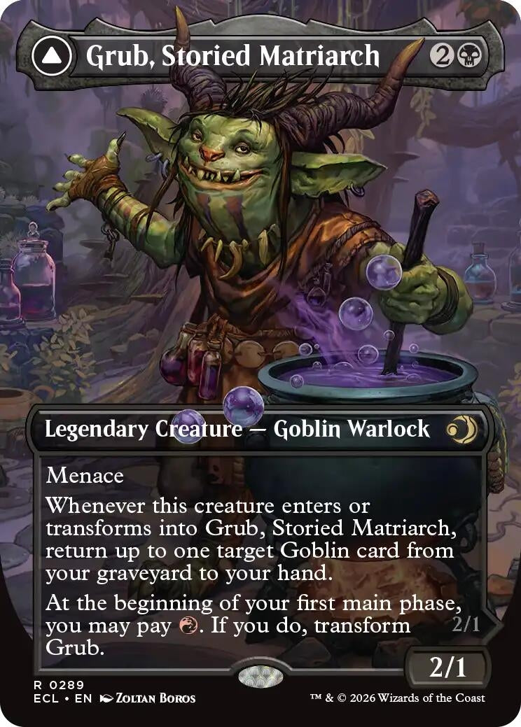 Image for Grub, Storied Matriarch (Borderless) (289) (ECL) - Magic: The Gathering