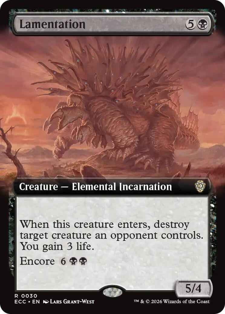 Image for Lamentation (Extended Art) (30) (ECC) - Magic: The Gathering