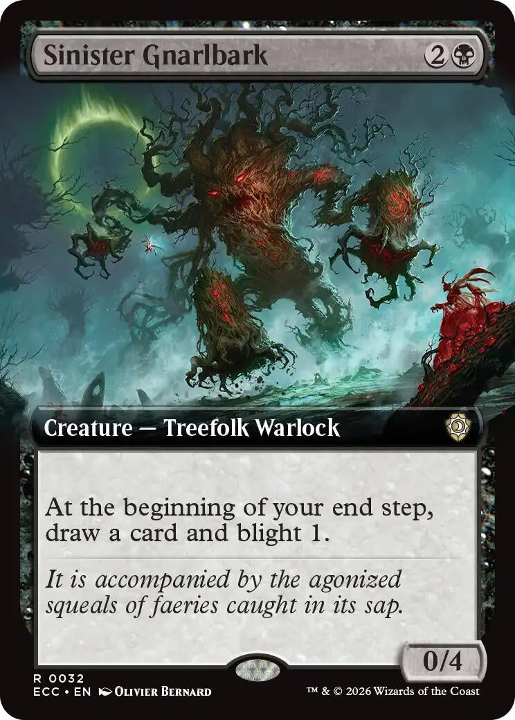 Image for Sinister Gnarlbark (Extended Art) (32) (ECC) - Magic: The Gathering