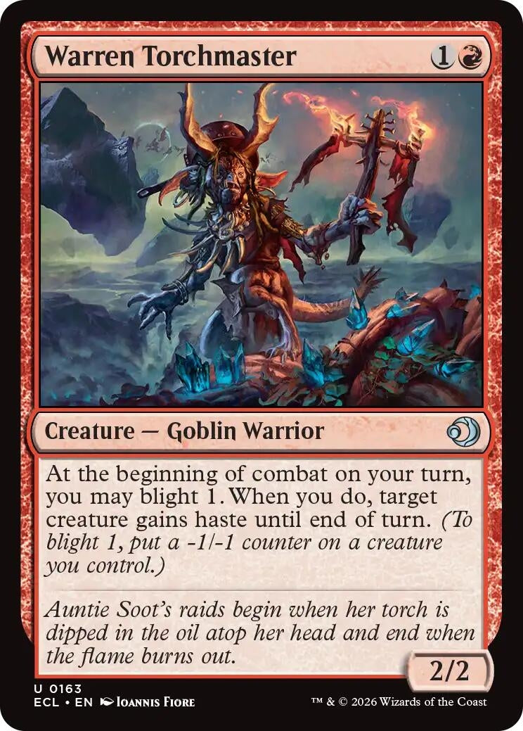 Image for Warren Torchmaster (163) (ECL) - Magic: The Gathering