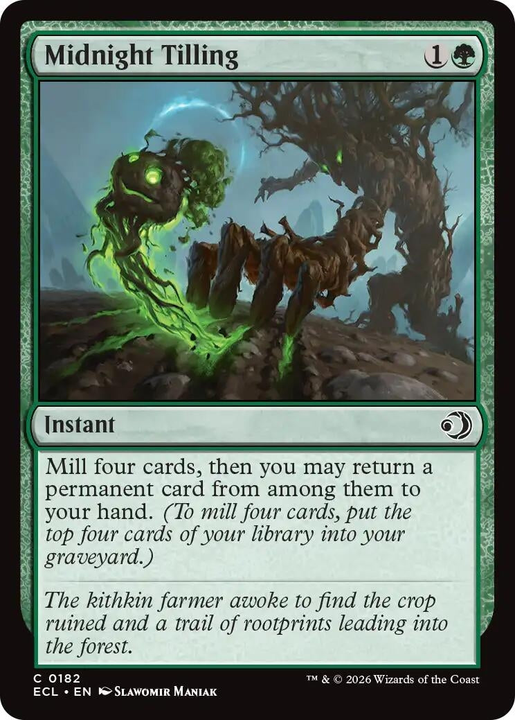 Image for Midnight Tilling (182) (ECL) - Magic: The Gathering