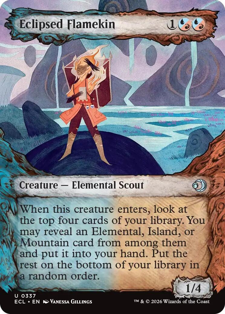 Image for Eclipsed Flamekin (Showcase) (337) (ECL) - Magic: The Gathering