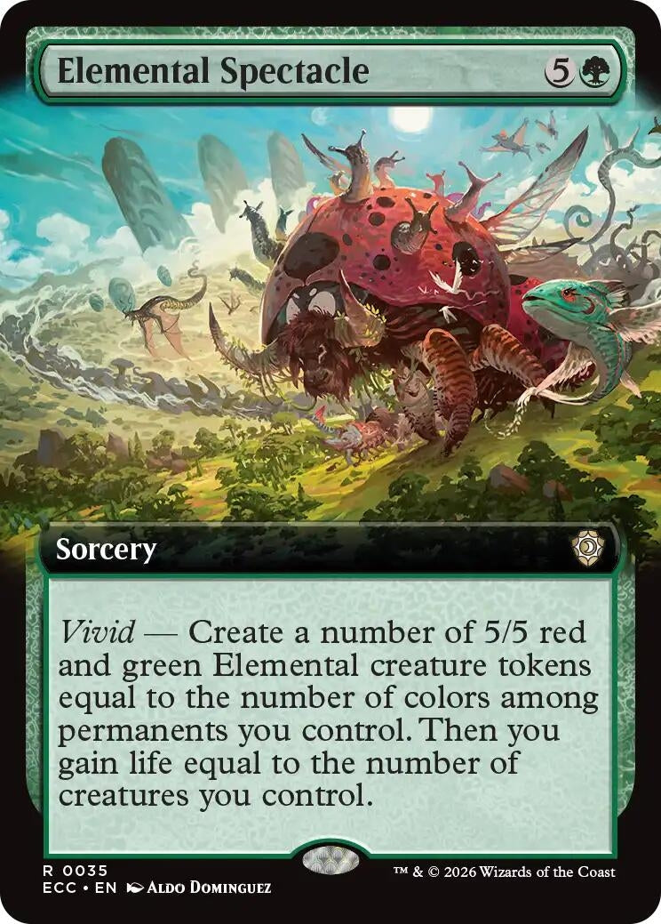 Image for Elemental Spectacle (Extended Art) (35) (ECC) - Magic: The Gathering