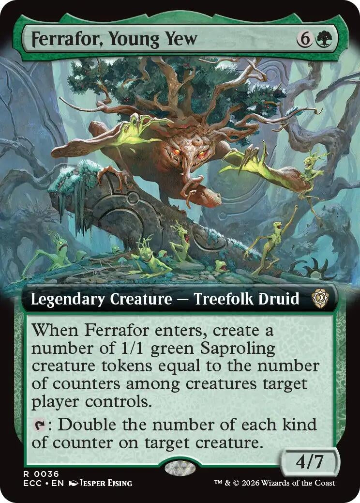 Image for Ferrafor, Young Yew (Extended Art) (36) (ECC) - Magic: The Gathering