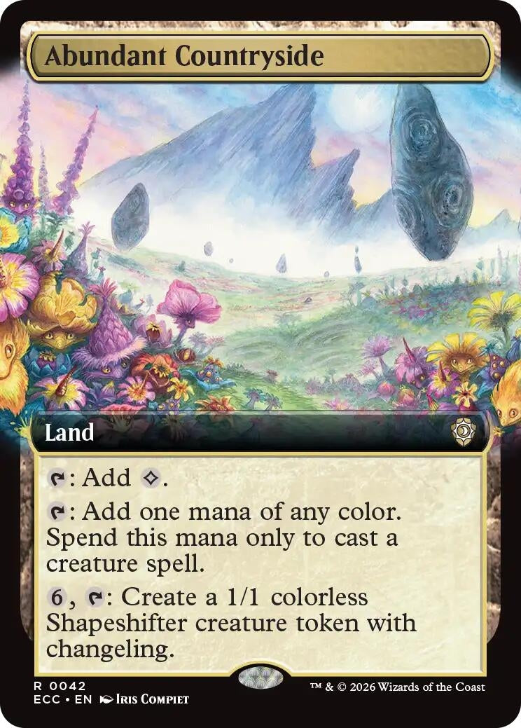 Image for Abundant Countryside (Extended Art) (42) (ECC) - Magic: The Gathering