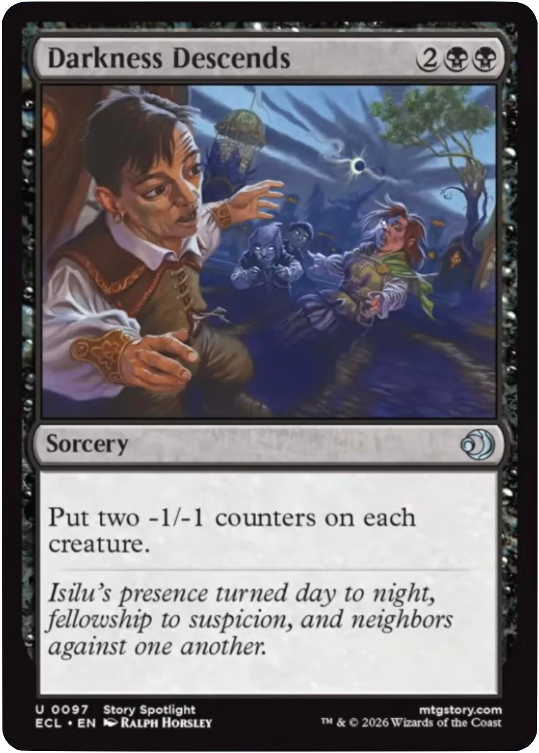 Image for Darkness Descends (97) (ECL) - Magic: The Gathering
