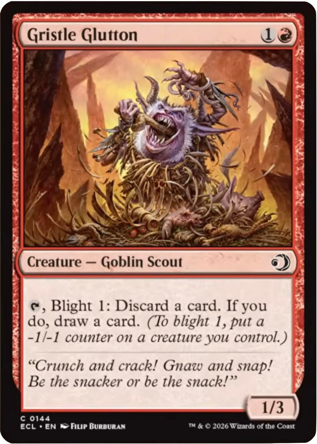 Image for Gristle Glutton (144) (ECL) - Magic: The Gathering