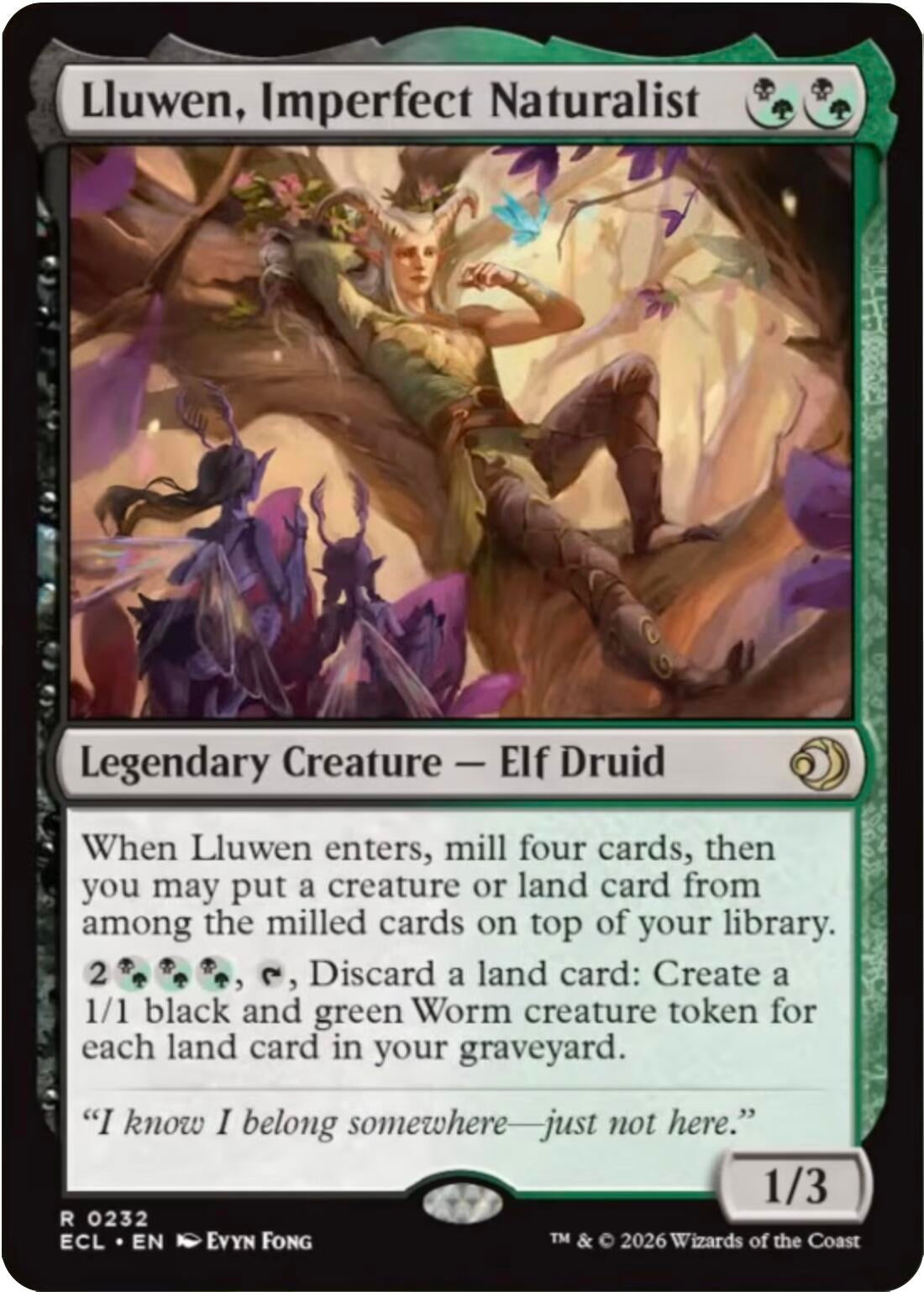 Image for Lluwen, Imperfect Naturalist (232) (ECL) - Magic: The Gathering