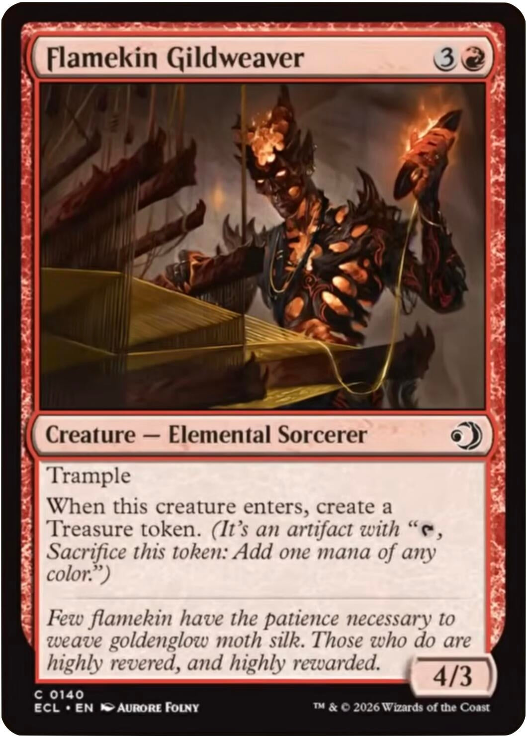 Image for Flamekin Gildweaver (140) (ECL) - Magic: The Gathering