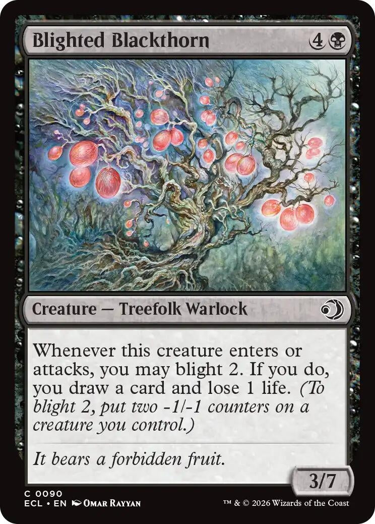 Image for Blighted Blackthorn (90) (ECL) - Magic: The Gathering