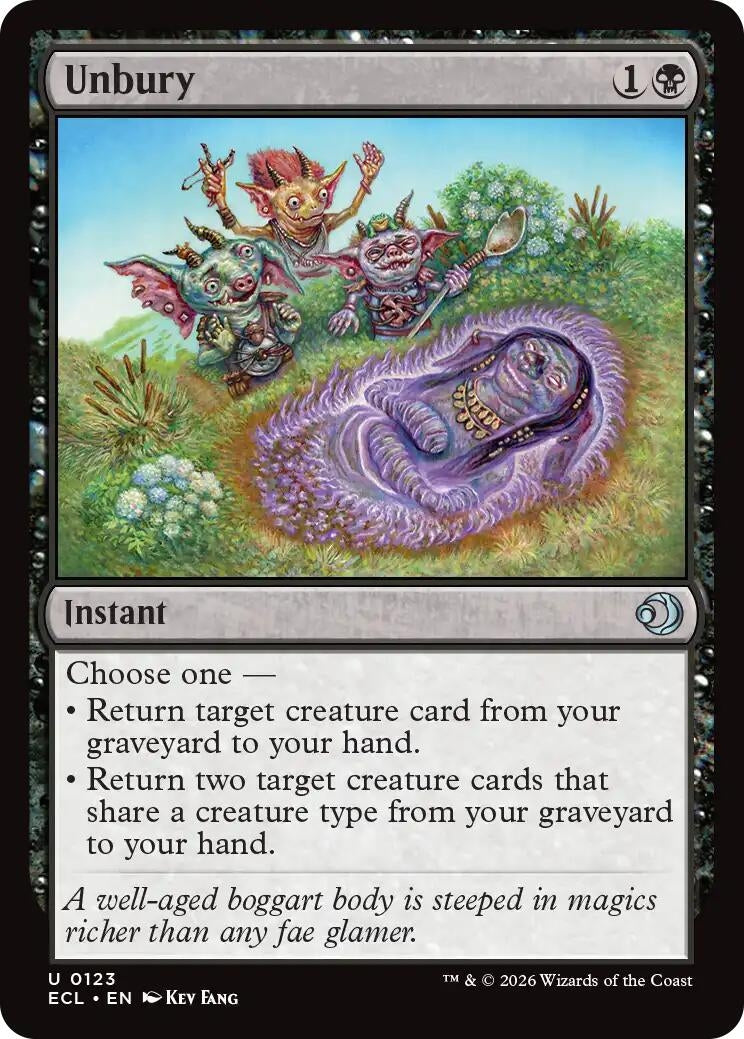 Image for Unbury (123) (ECL) - Magic: The Gathering