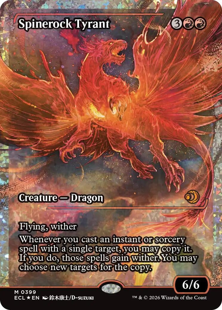 Image for Spinerock Tyrant (0399) (Showcase) (Fracture Foil) (399) (ECL) - Magic: The Gathering