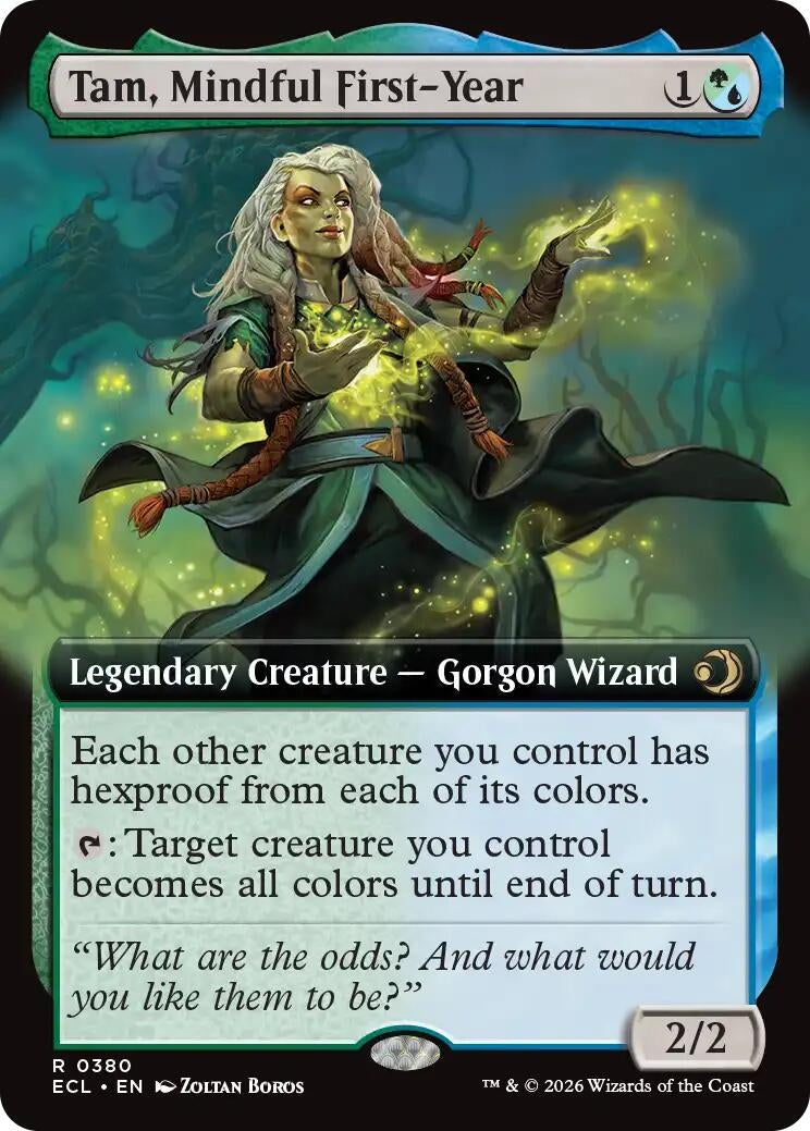 Image for Tam, Mindful First-Year (Extended Art) (380) (ECL) - Magic: The Gathering