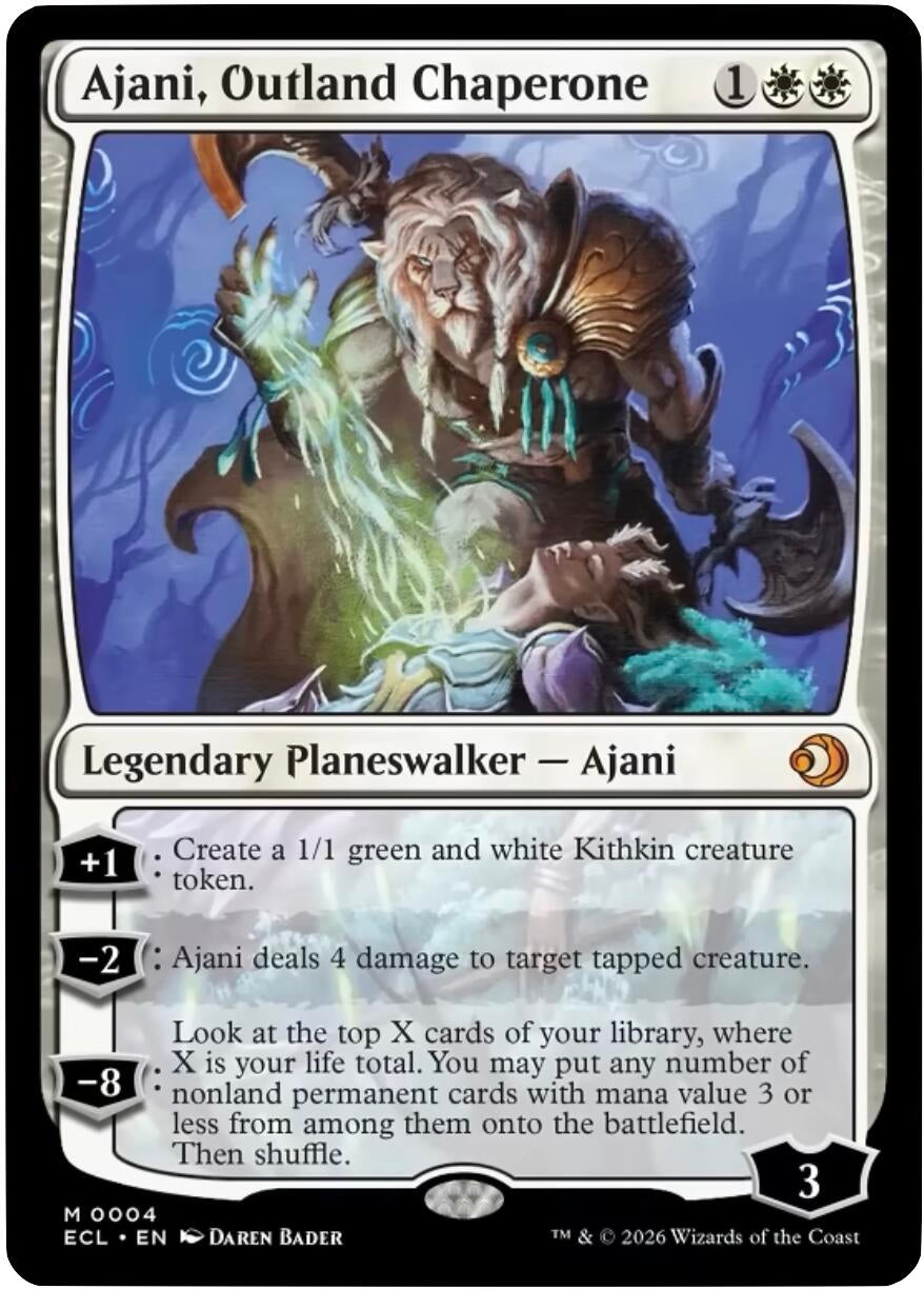 Image for Ajani, Outland Chaperone (4) (ECL) - Magic: The Gathering