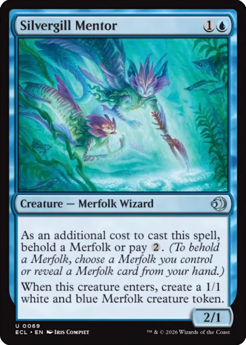 Image for Silvergill Mentor (69) (ECL) - Magic: The Gathering
