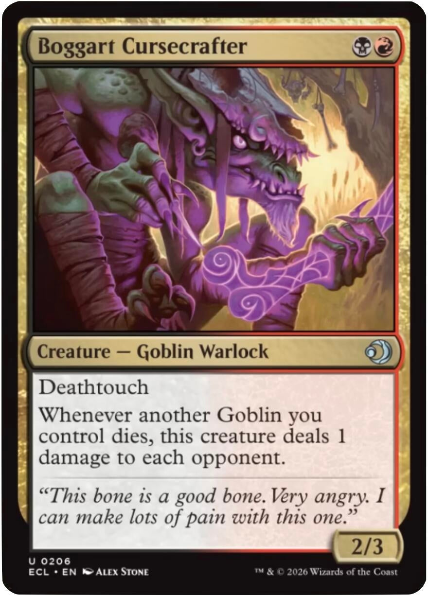 Image for Boggart Cursecrafter (206) (ECL) - Magic: The Gathering