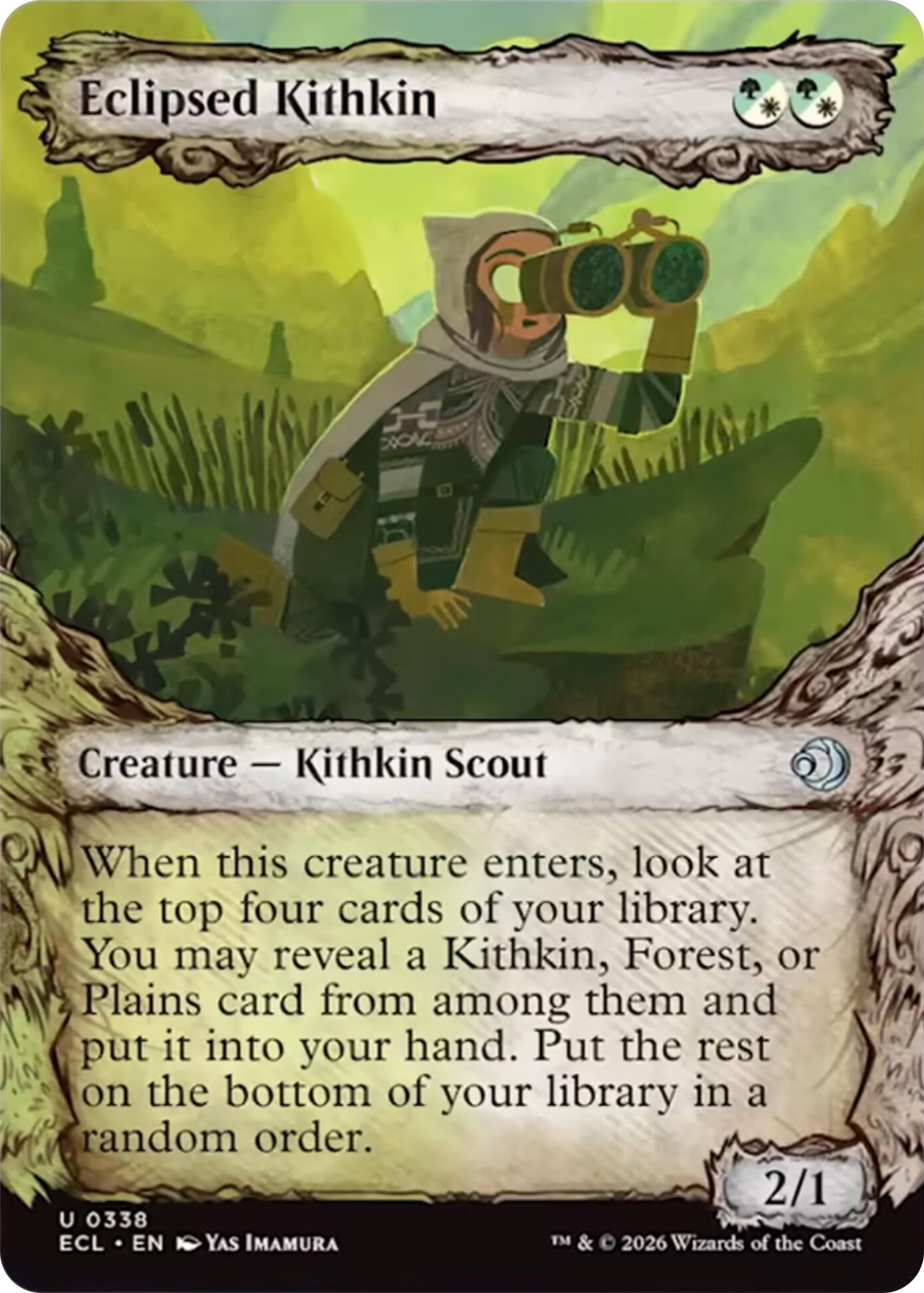 Image for Eclipsed Kithkin (Showcase) (338) (ECL) - Magic: The Gathering