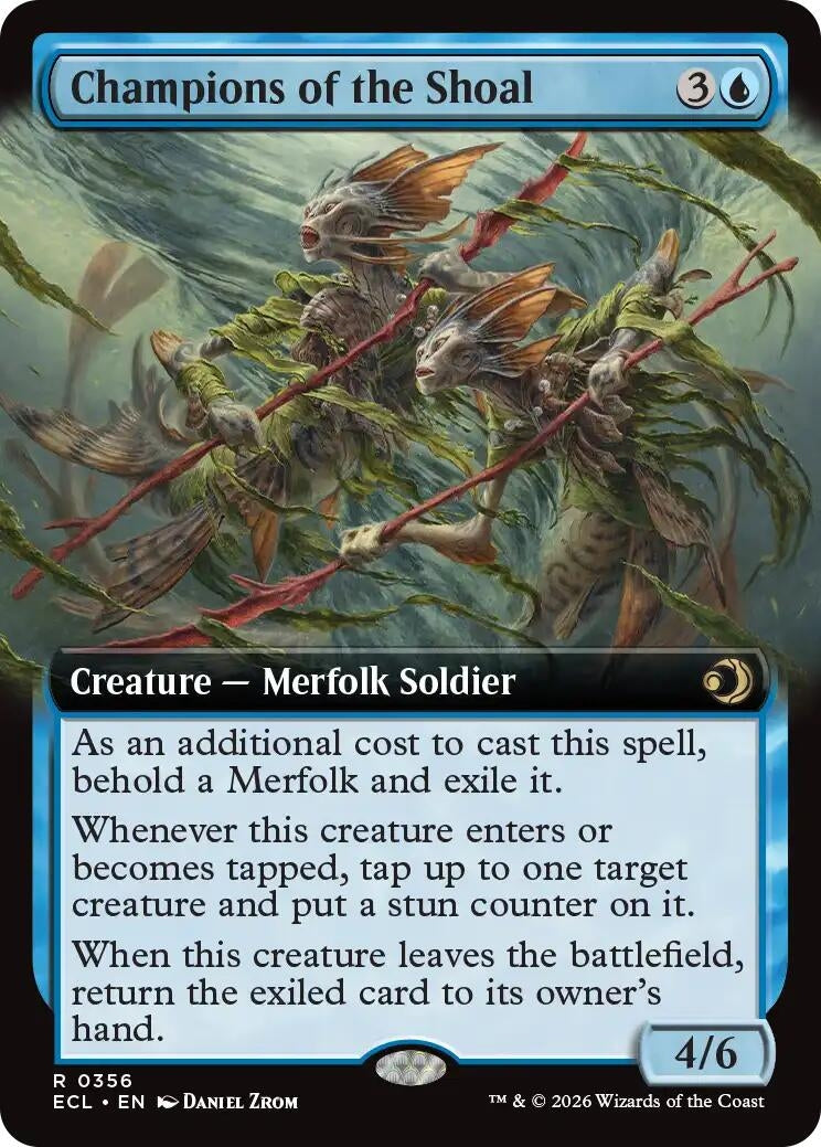 Image for Champions of the Shoal (Extended Art) (356) (ECL) - Magic: The Gathering
