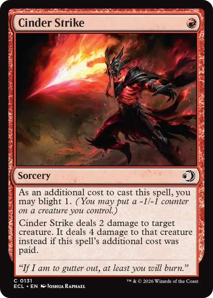 Image for Cinder Strike (131) (ECL) - Magic: The Gathering