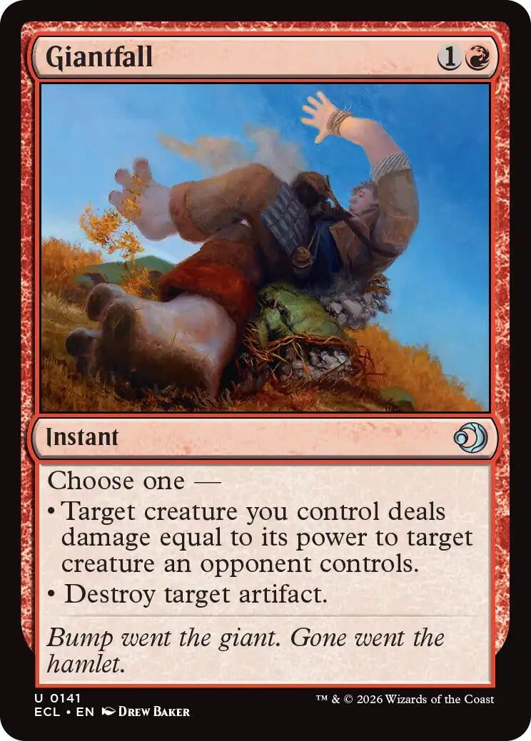 Image for Giantfall (141) (ECL) - Magic: The Gathering