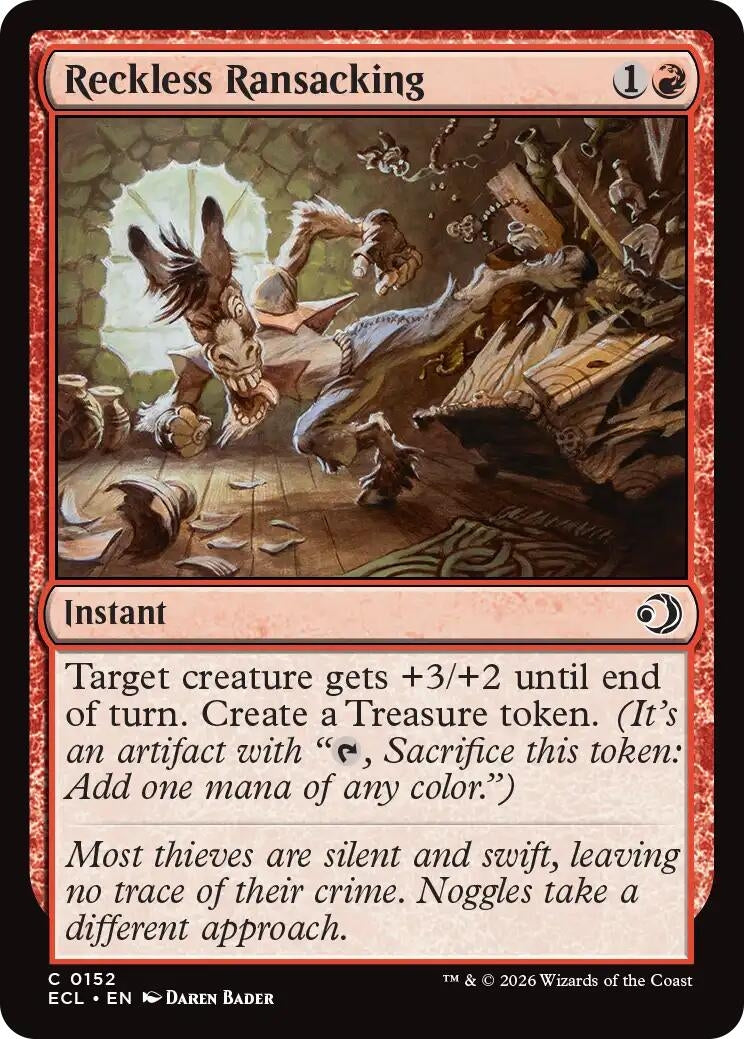 Image for Reckless Ransacking (152) (ECL) - Magic: The Gathering