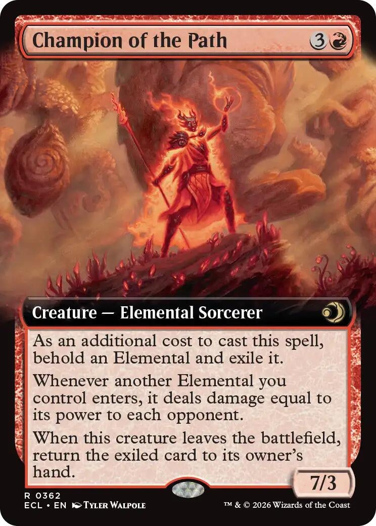Image for Champion of the Path (Extended Art) (362) (ECL) - Magic: The Gathering