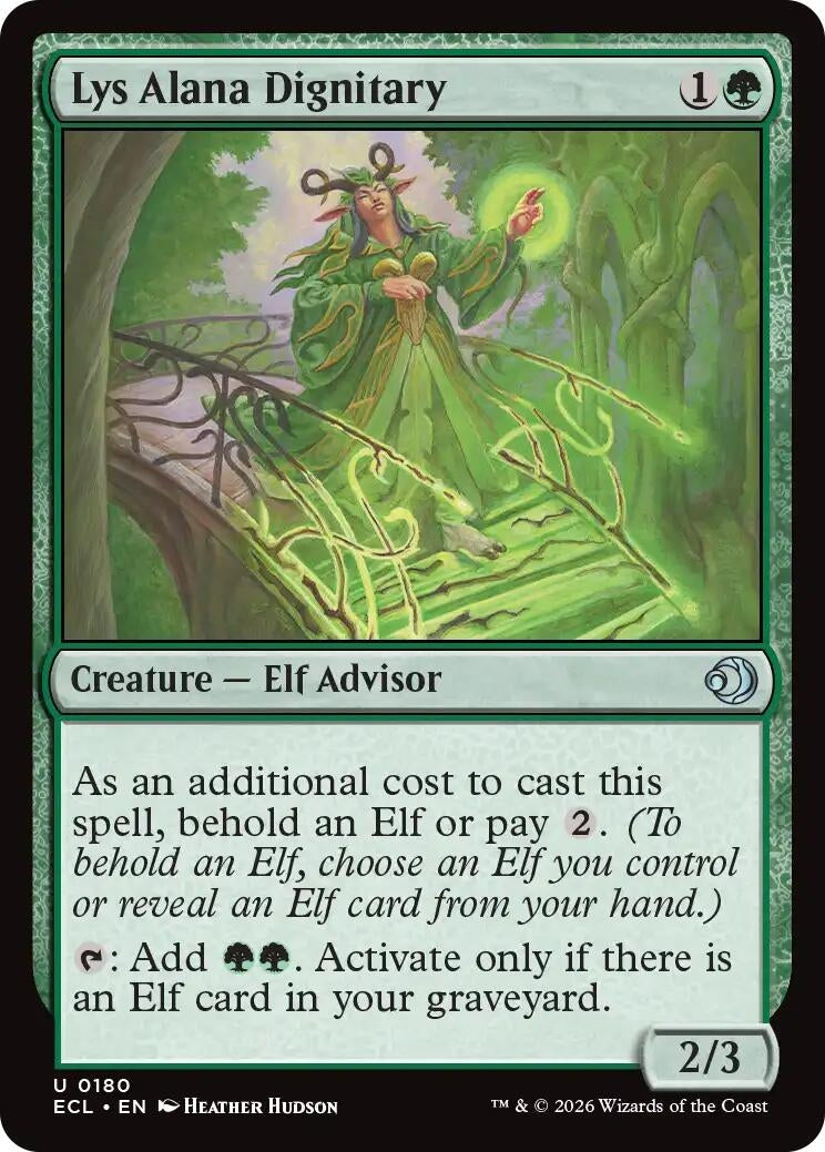 Image for Lys Alana Dignitary (180) (ECL) - Magic: The Gathering
