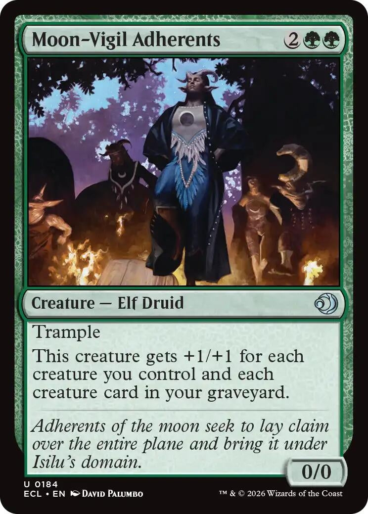 Image for Moon-Vigil Adherents (184) (ECL) - Magic: The Gathering