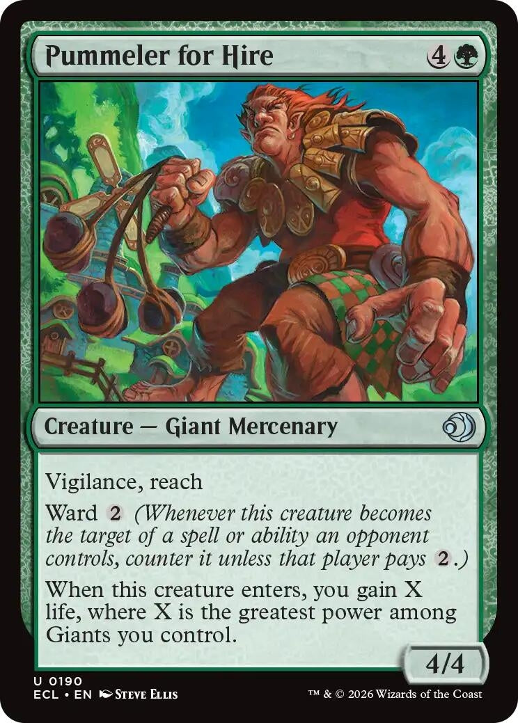 Image for Pummeler for Hire (190) (ECL) - Magic: The Gathering